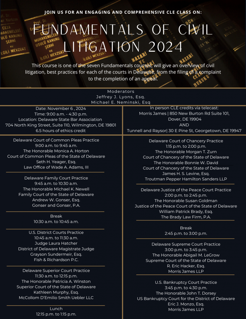 Fundamentals of Civil Litigation 2024